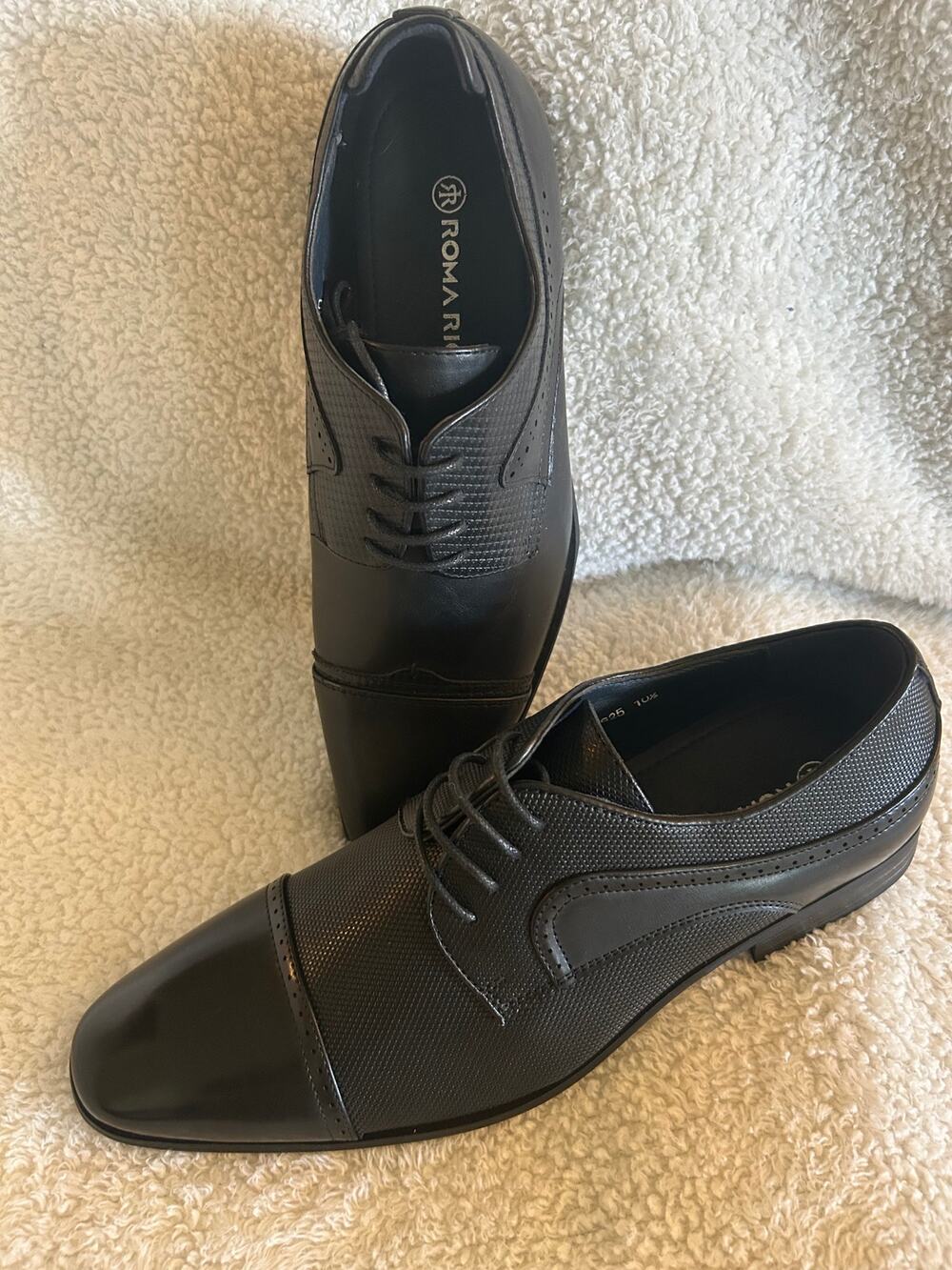 ROMA RI BLACK FORMAL LACE UP SHOES